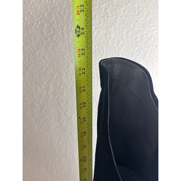 OTK Black Suede Slouchy Over the Knee Boots Comfort Dr. Scholl’s Message Sz. 6.5 - Picture 10 of 12